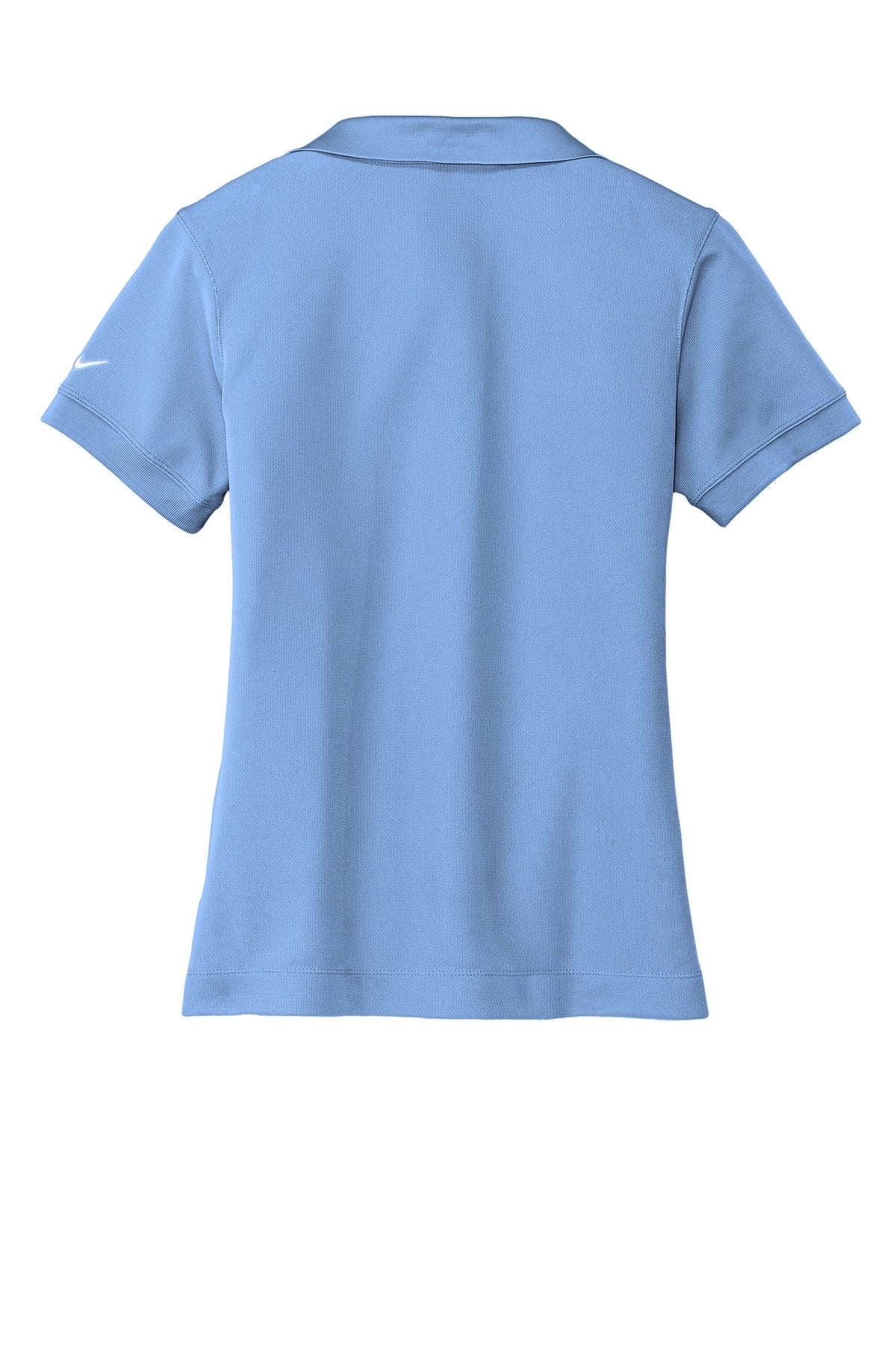Rear View of Light Blue Nike Women's Dri-FIT Classic Polo. 286772