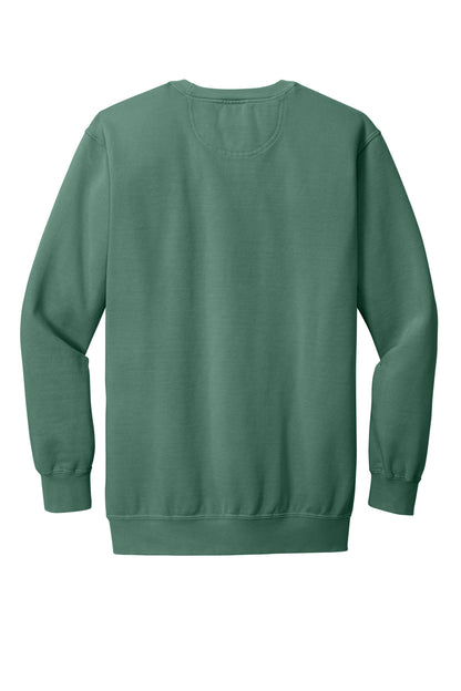 Rear View of LightGreen COMFORT COLORS Ring Spun Crewneck Sweatshirt. 1566