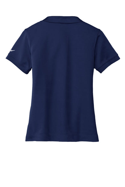 Rear View of Midnight Navy Nike Women's Dri-FIT Classic Polo. 286772