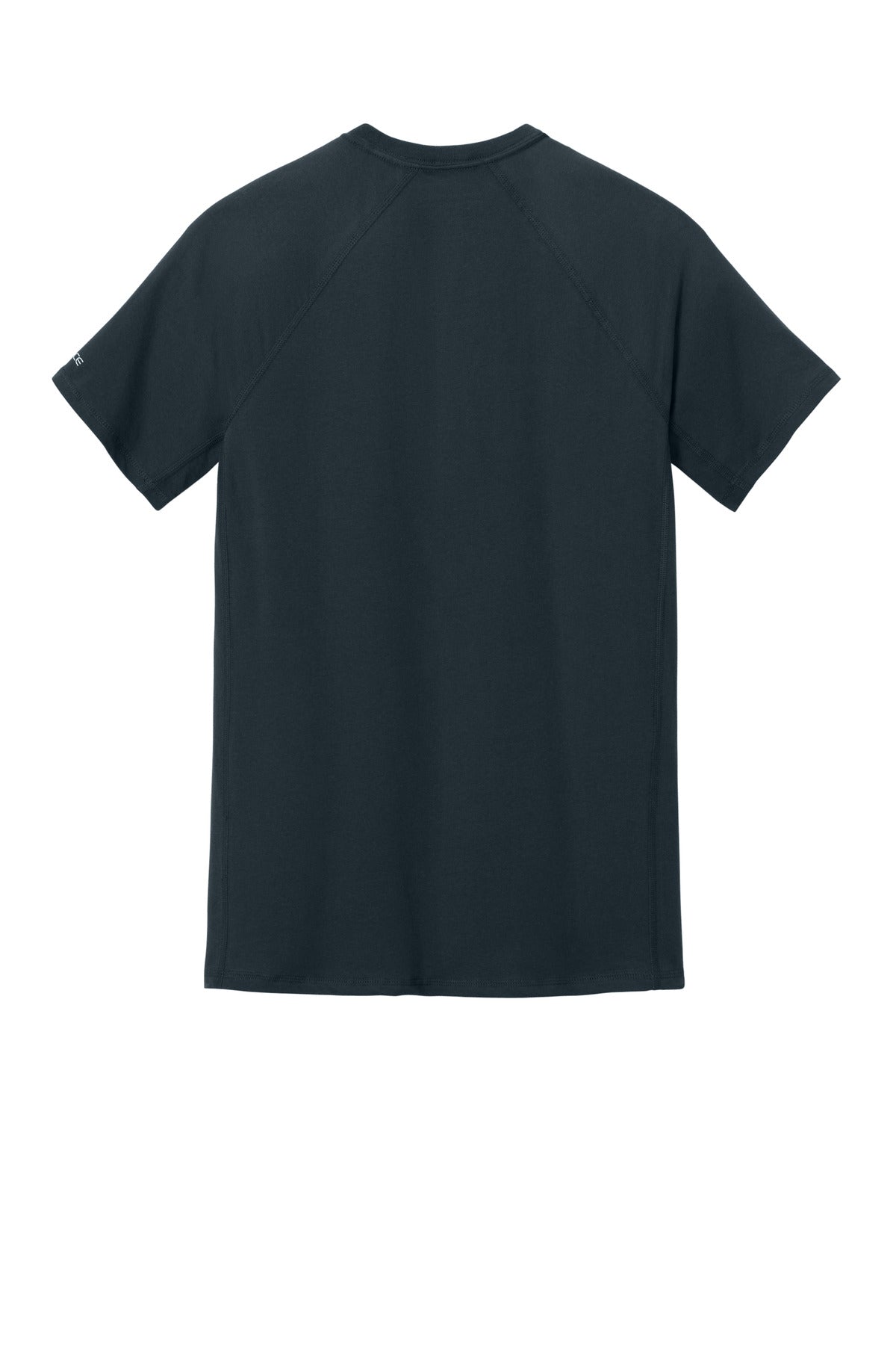 Rear View of Navy Carhartt Force Short Sleeve Pocket T-Shirt CT106652