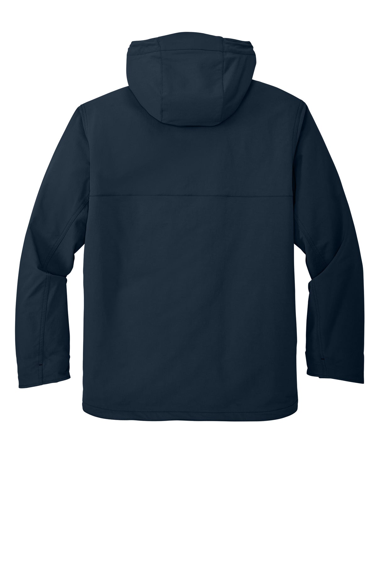 Rear View of Navy Carhartt Super Dux Insulated Hooded Coat CT105533