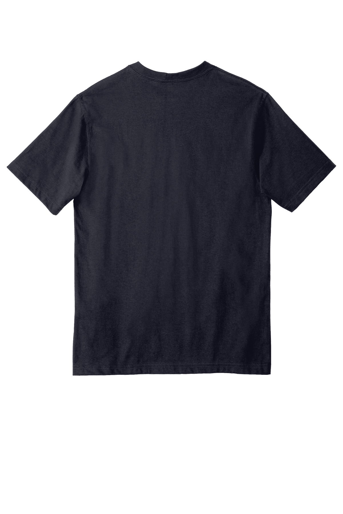 Rear View of Navy Carhartt Workwear Pocket Short Sleeve T-Shirt. CTK87