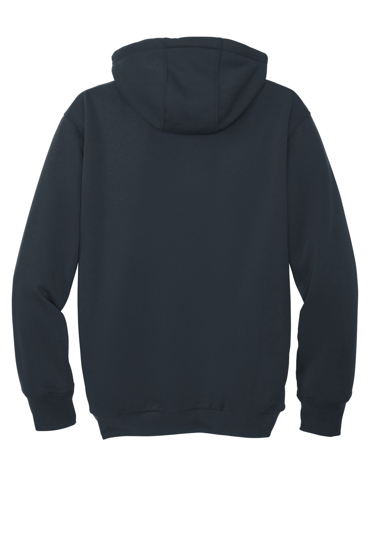Rear View of NewNavy Carhartt Midweight Thermal-Lined Full-Zip Sweatshirt CT104078