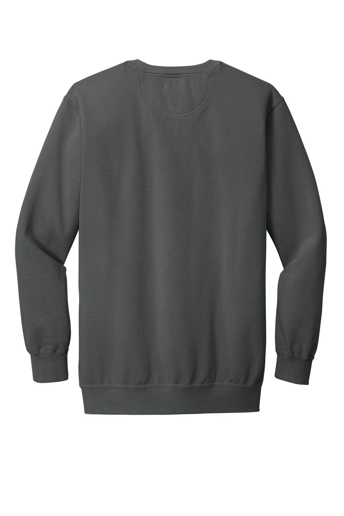 Rear View of Pepper COMFORT COLORS Ring Spun Crewneck Sweatshirt. 1566