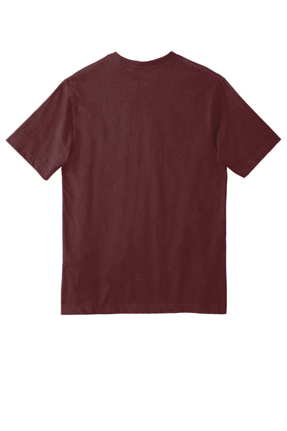 Rear View of Port Carhartt Workwear Pocket Short Sleeve T-Shirt. CTK87