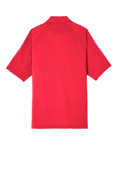 Rear View of Red CornerStone Select Lightweight Snag-Proof Tactical Polo. CS420