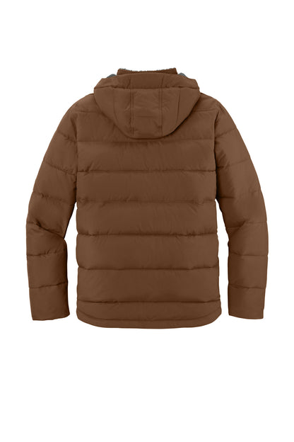 Rear View of RedDuckBrn Carhartt Montana Insulated Hooded Jacket CT107082