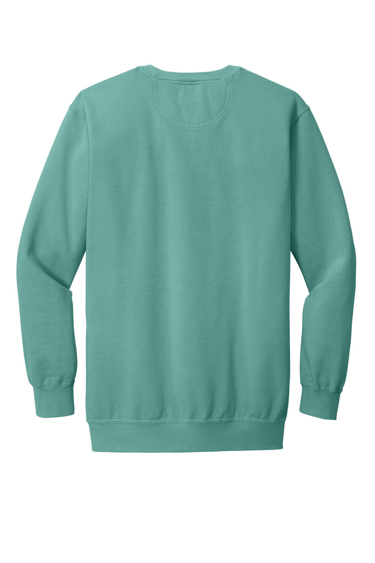 Rear View of Seafoam COMFORT COLORS Ring Spun Crewneck Sweatshirt. 1566