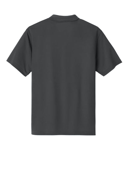 Rear View of ShadowGrey Carhartt Force Snag-Resistant Pocket Polo CT106880