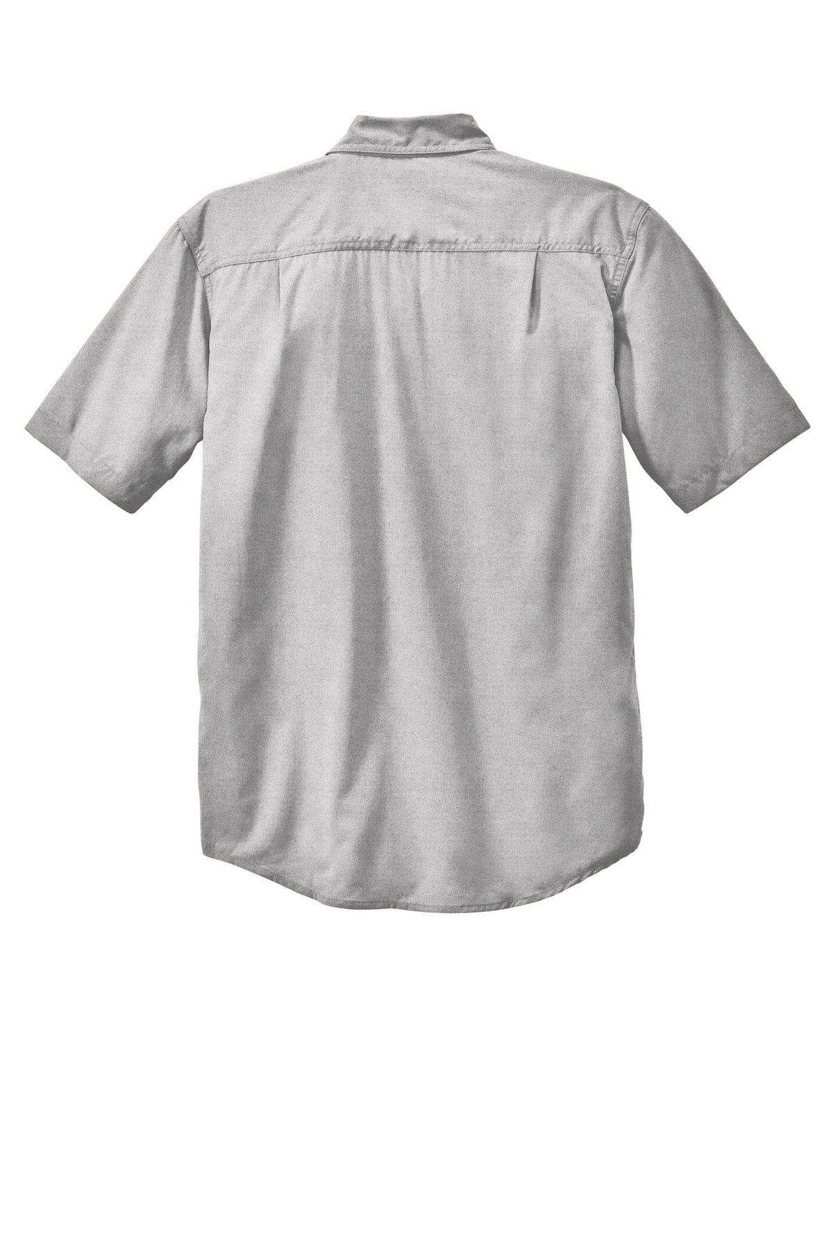 Rear View of Steel Carhartt Force Solid Short Sleeve Shirt CT105292
