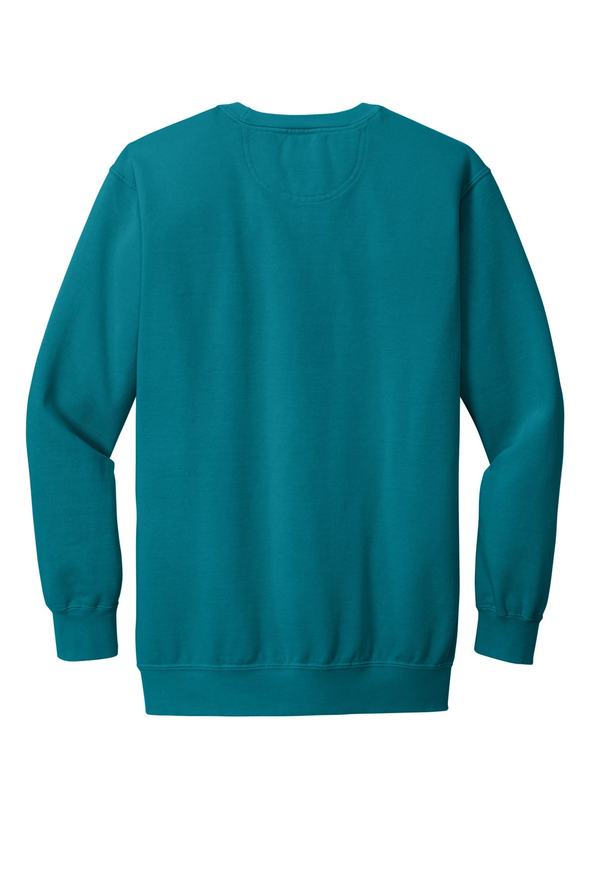 Rear View of TopazBlue COMFORT COLORS Ring Spun Crewneck Sweatshirt. 1566
