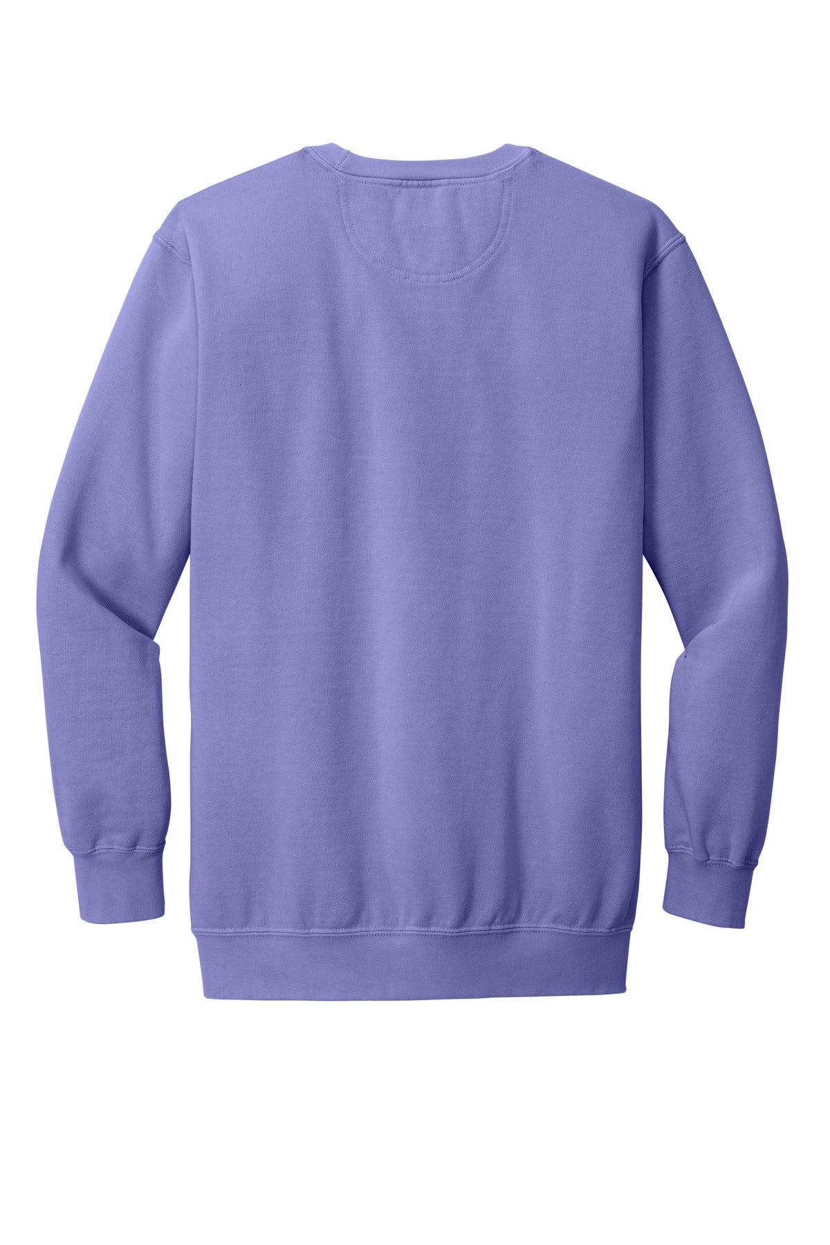 Rear View of Violet COMFORT COLORS Ring Spun Crewneck Sweatshirt. 1566