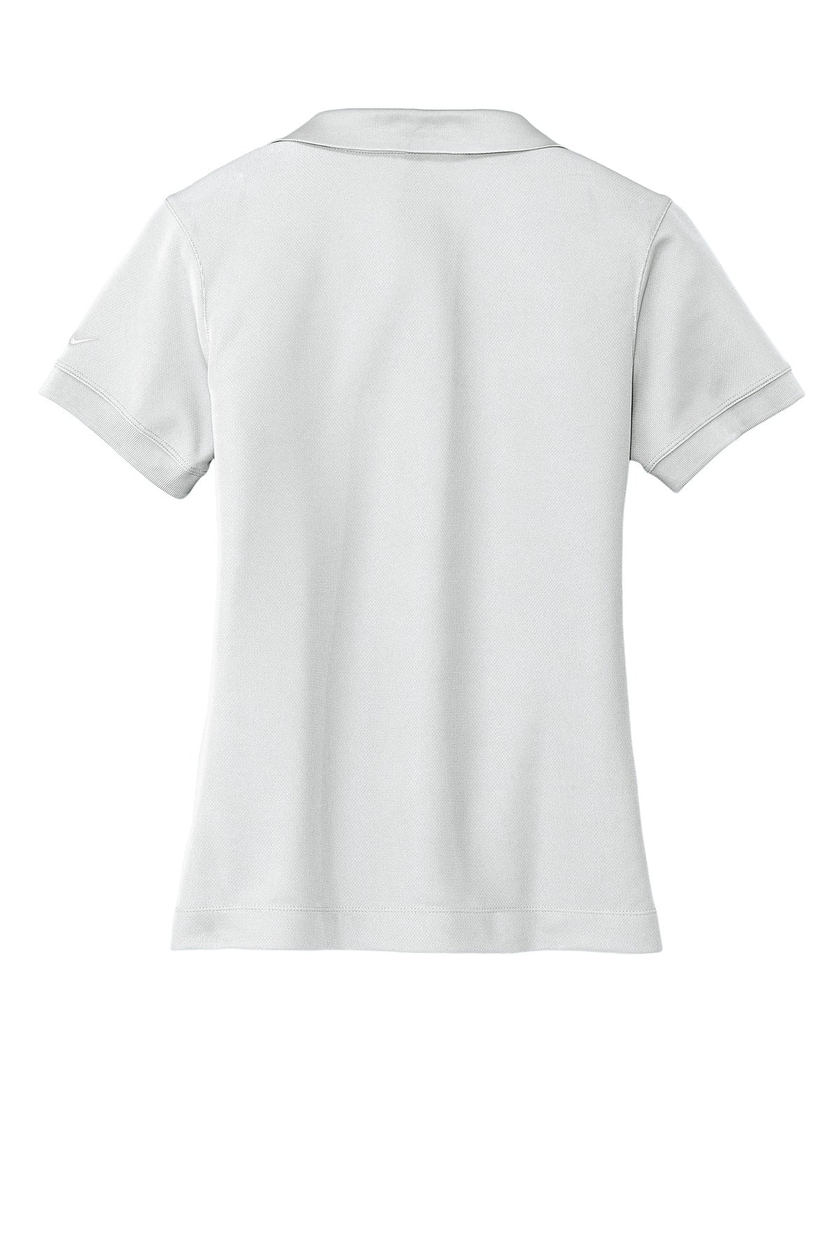 Rear View of White Nike Women's Dri-FIT Classic Polo. 286772
