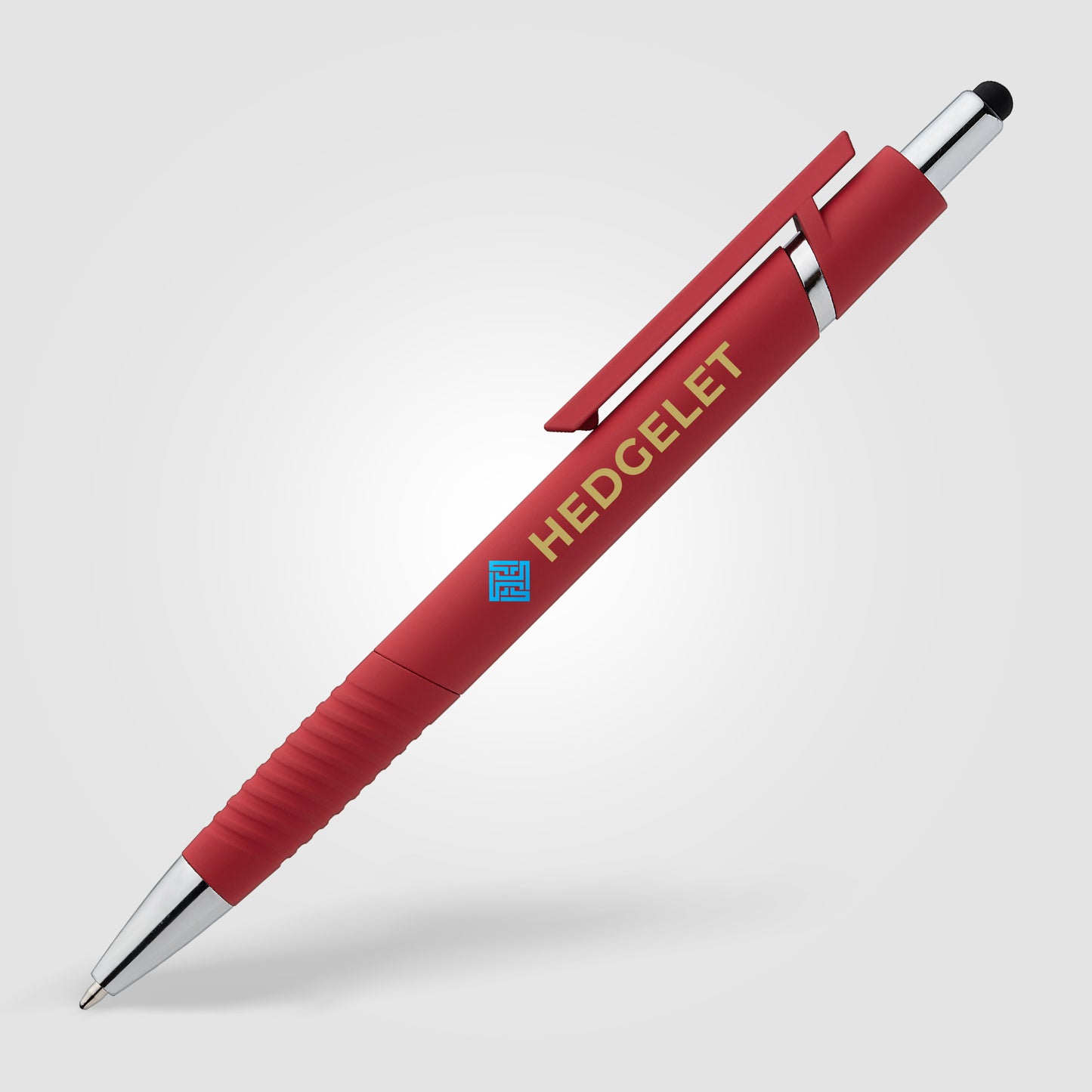Red (Barrel) Aviator Softy Brights Pen w/ Stylus