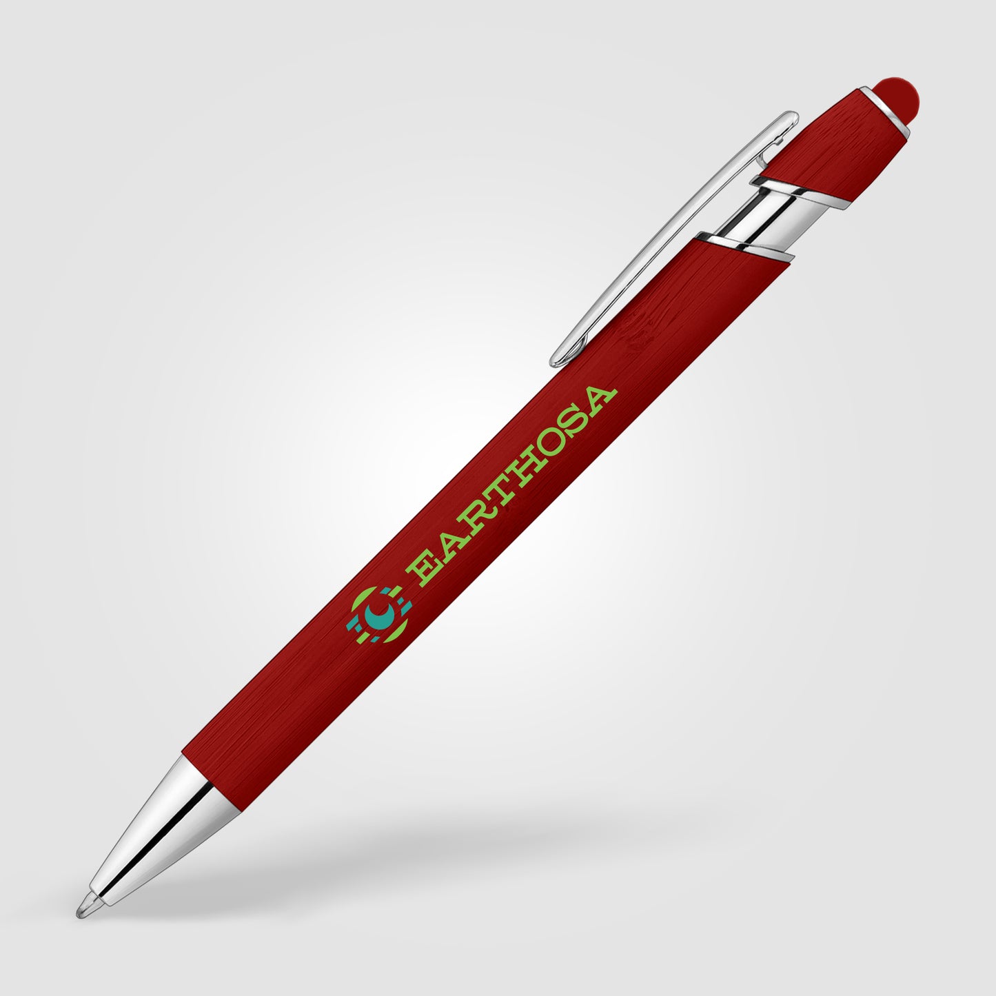 Red (Barrel) Ellipse Bamboo Stylus Pen
