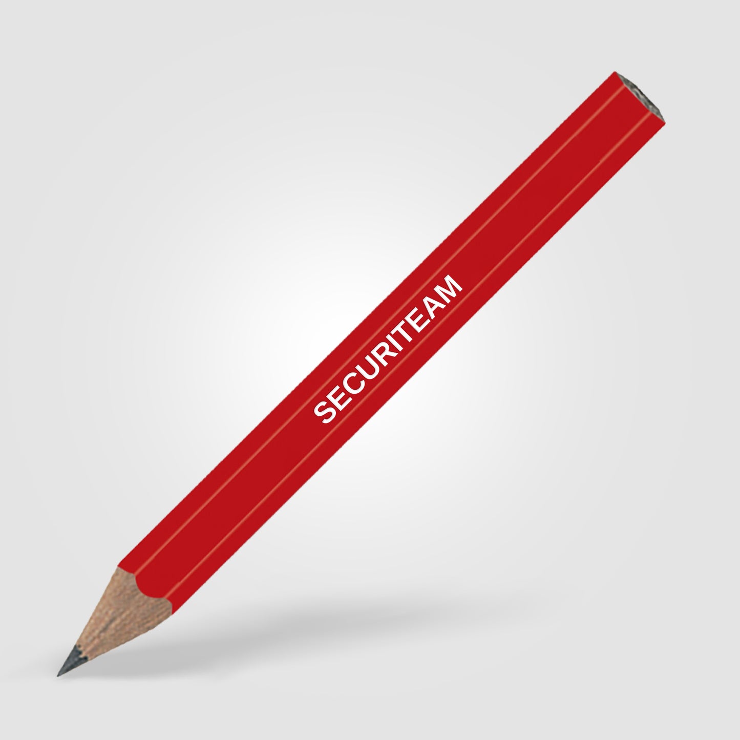 Red (Barrel) Golf Pencil (Hex.)