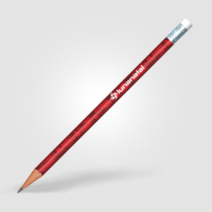 Red (Barrel) Holographic Pencil