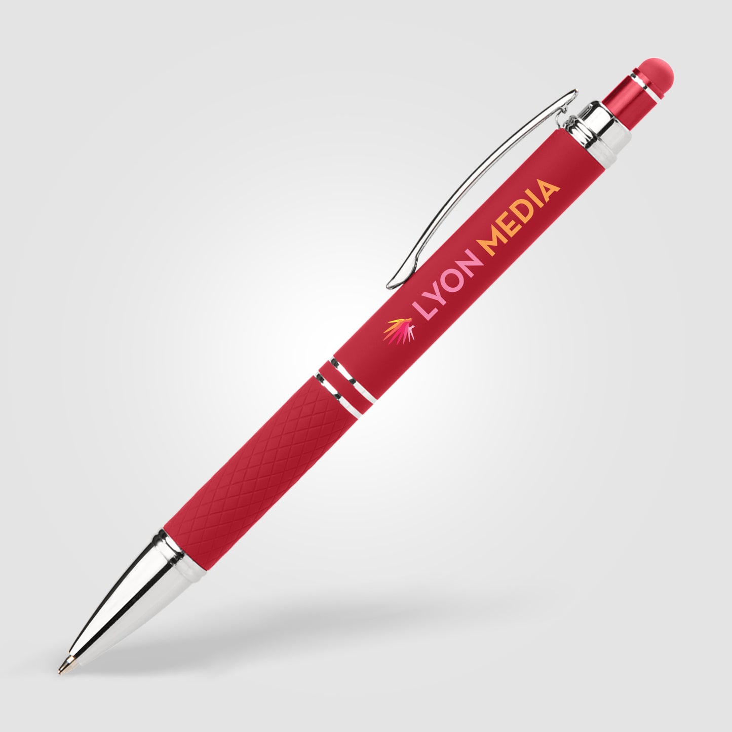 Red (Barrel) Phoenix Softy Gel Pen w/ Stylus