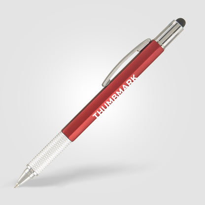 Red (Barrel) Pro Tool Pen w/ Stylus