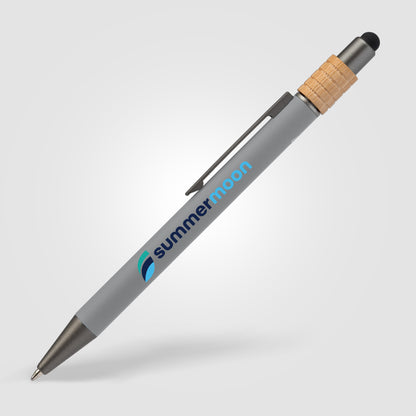 Red (Barrel) Reborn Spinner Recycled Aluminum Pen w/ Stylus