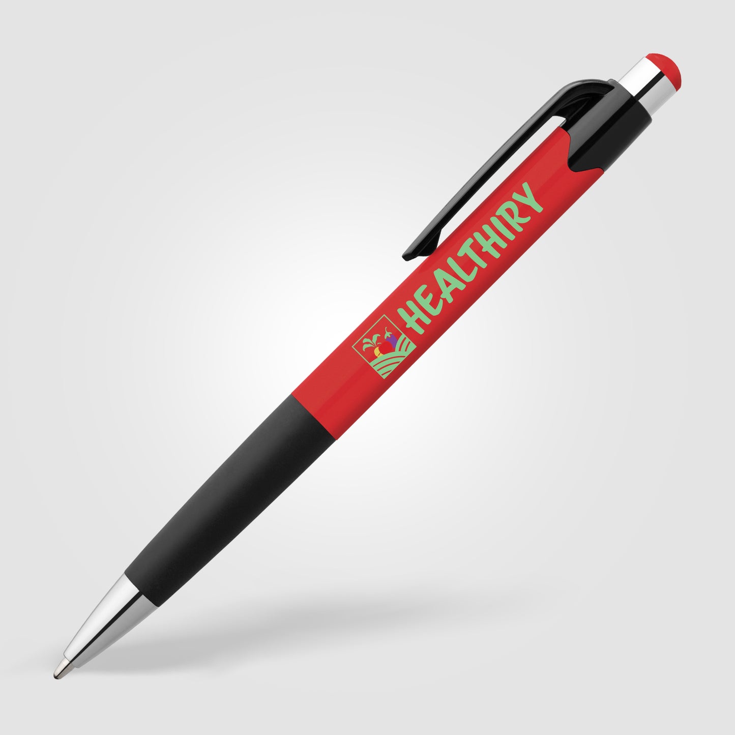 Red (Barrel) Smoothy Plastic Solid Pen