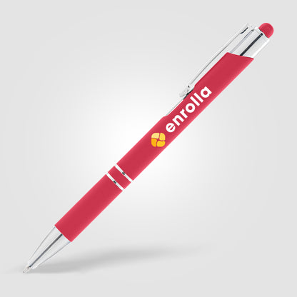 Red (Barrel) Tres-Chic Softy w/ Stylus Top
