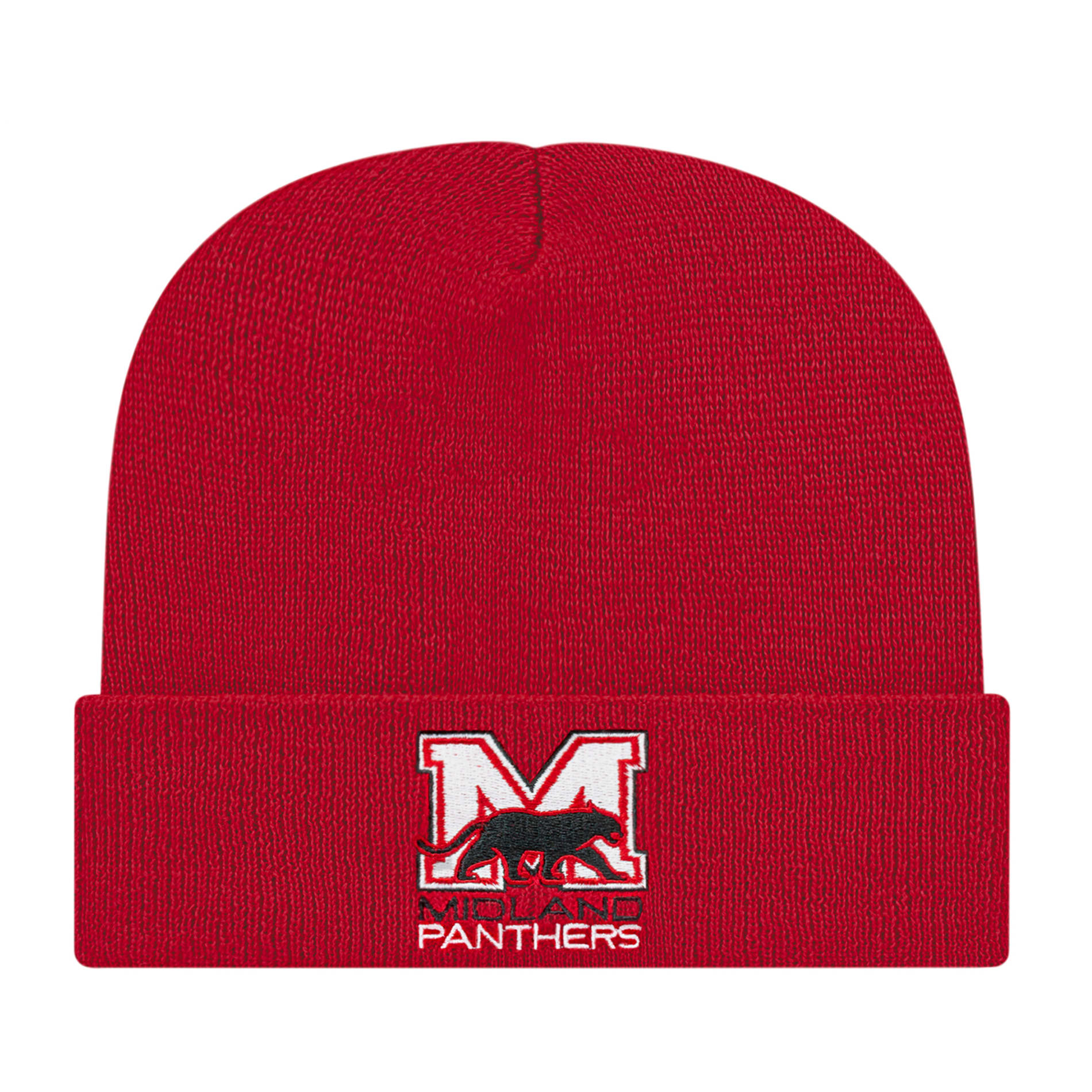 Red Cap America Knit Cap with Cuff