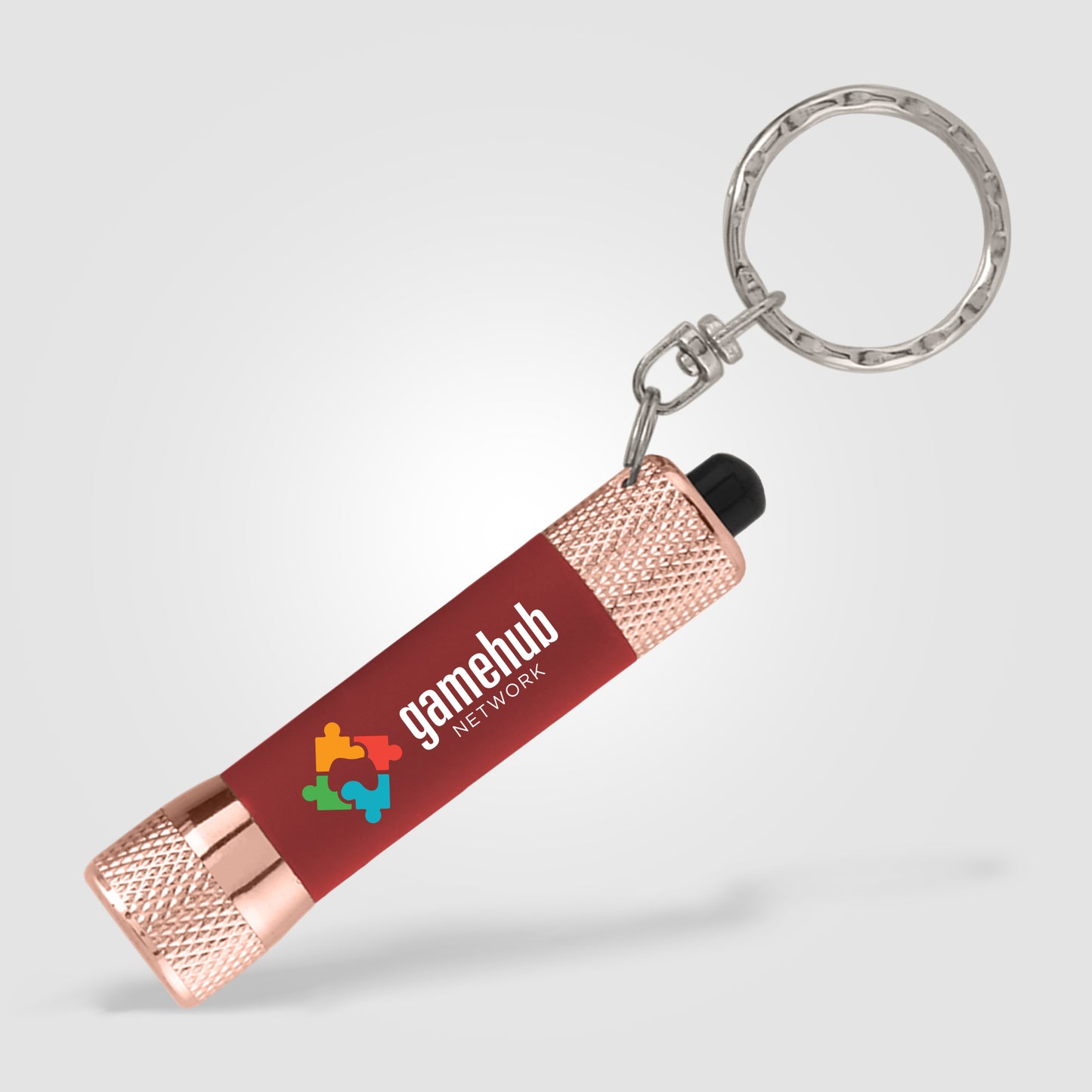 Red (Product) Chroma Softy Rose Gold Classic - LED Flashlight with Keyring