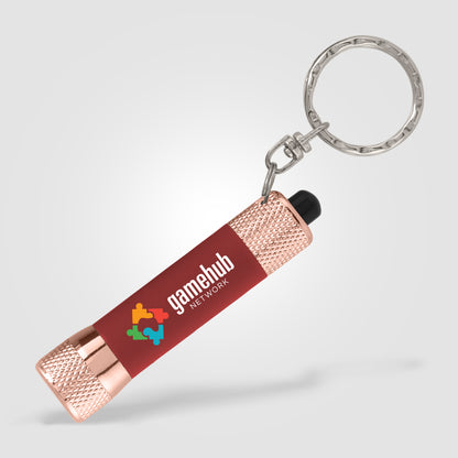 Red (Product) Chroma Softy Rose Gold Classic - LED Flashlight with Keyring