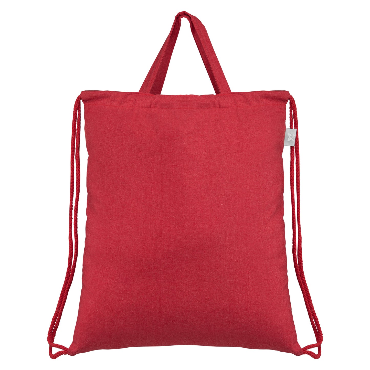 Red (Product) Palma - 5 oz. Recycled Cotton Drawstring Bag plain