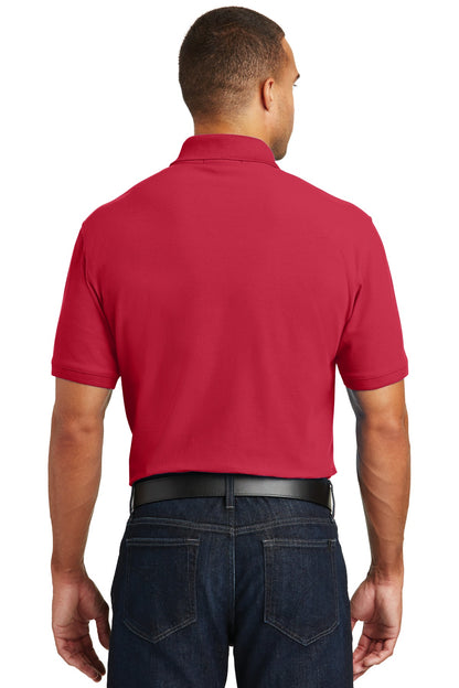 Rich Red Port Authority Core Classic Pique Pocket Polo. K100P