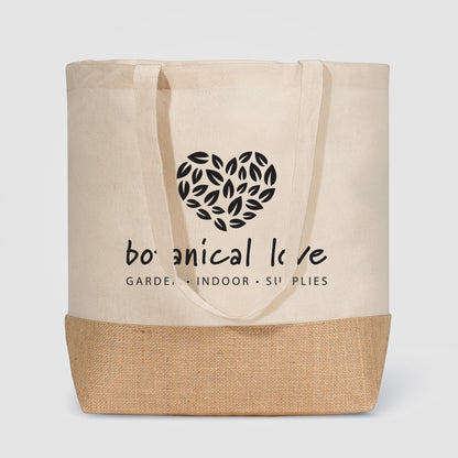 Rio™ Shopper Tote Bag - 5 oz. Recycled Cotton Blend with Jute  grouped
