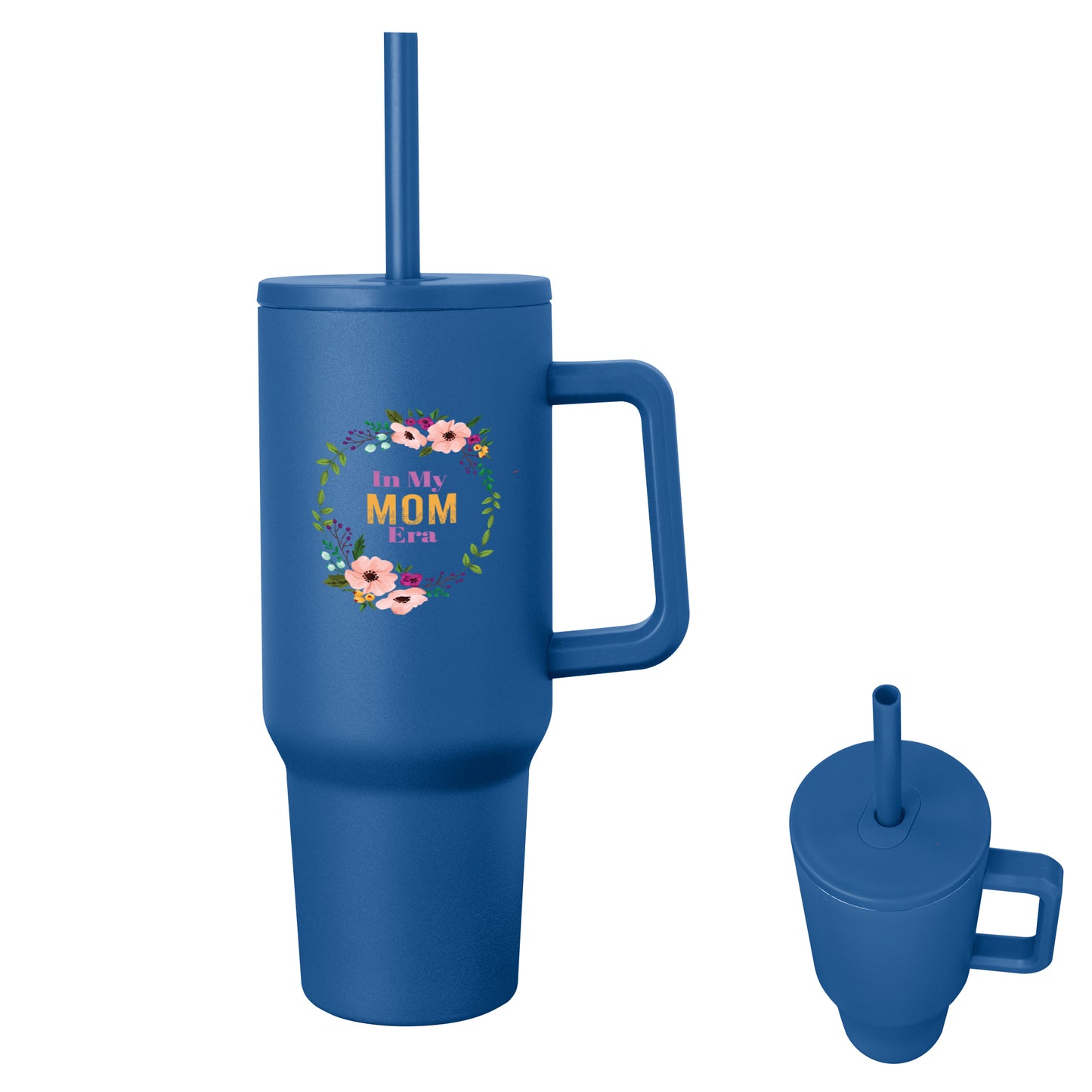 ROYAL BLUE 40 Oz. Full Color Jackson Intrepid Stainless Steel Tumbler plain grouped
