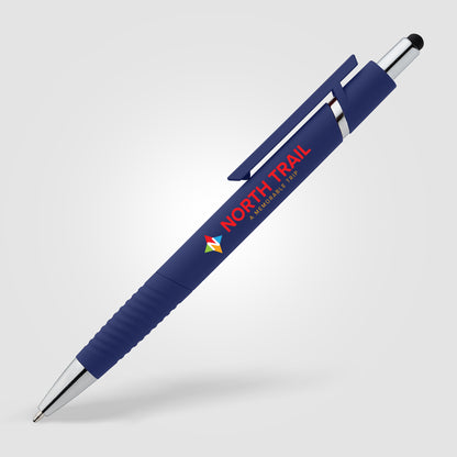 Royal Blue (Barrel) Aviator Softy Brights Pen w/ Stylus