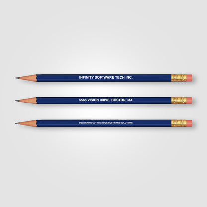 Royal Blue (Barrel) Hex Pencil