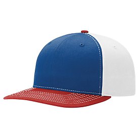 ROYAL/WHITE/RED Richardson Twill Back Trucker Cap