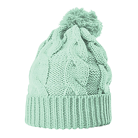 SEAFOAM Richardson Chunk Twist Knit Beanie with Cuff