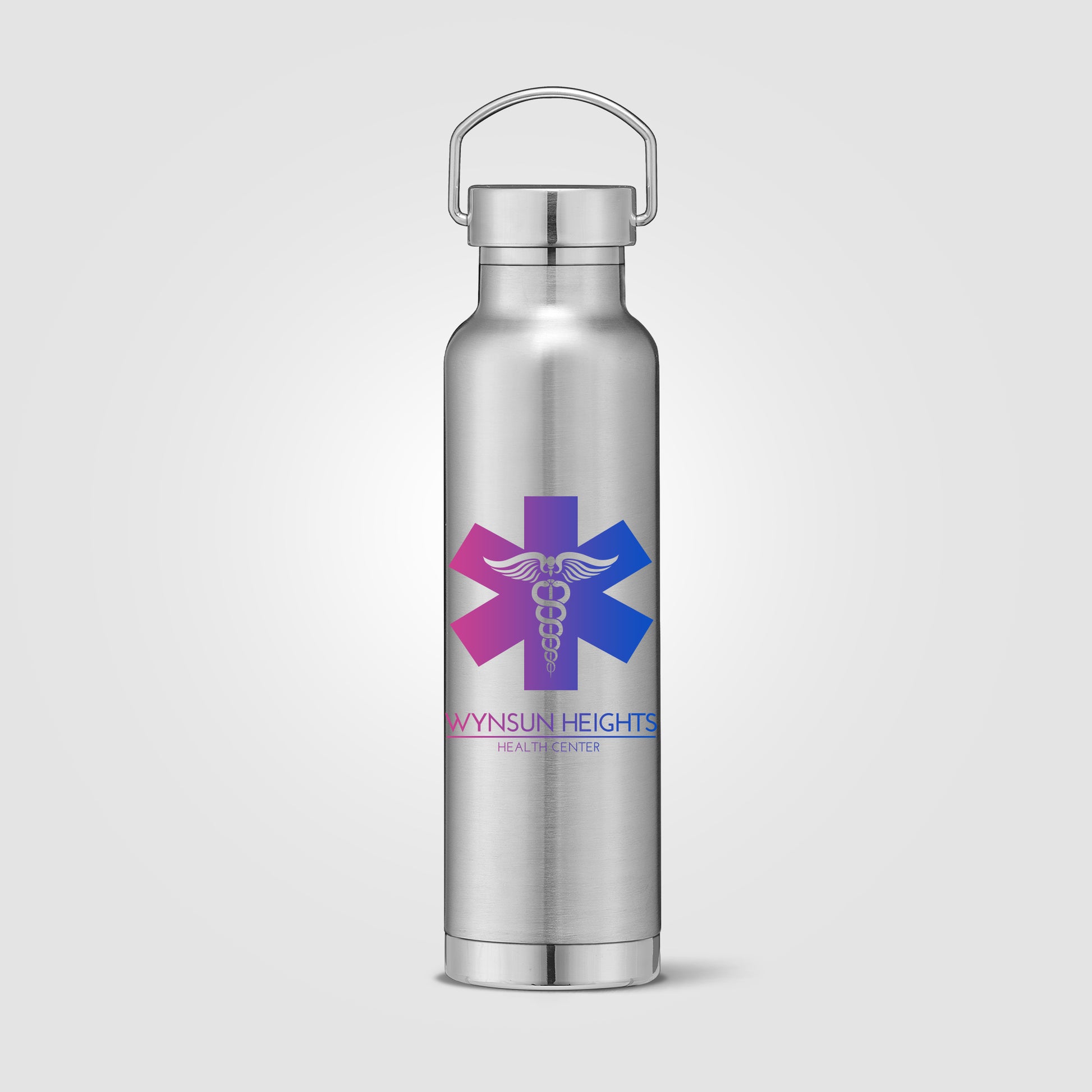 Silver (Lid) Apollo - 23 oz. Double Wall Stainless Steel Water Bottle with Lid