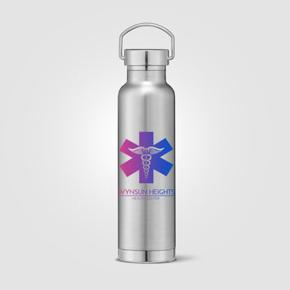 Silver (Lid) Apollo - 23 oz. Double Wall Stainless Steel Water Bottle with Lid