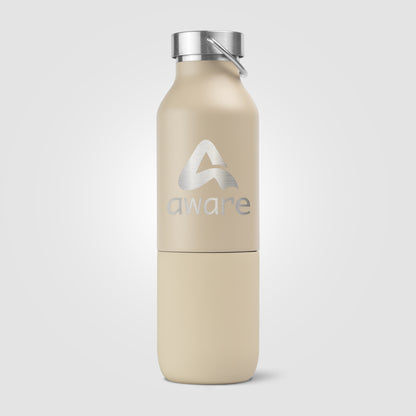 Silver (Lid) Freya Duo – 2-in-1 20 oz. Double-Wall Recycled Stainless Steel Bottle with 11 oz. Tumbler
