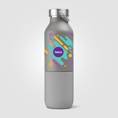 Silver (Lid) Freya Duo – 2-in-1 20 oz. Double-Wall Recycled Stainless Steel Bottle with 11 oz. Tumbler