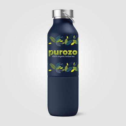 Silver (Lid) Freya Duo – 2-in-1 20 oz. Double-Wall Recycled Stainless Steel Bottle with 11 oz. Tumbler