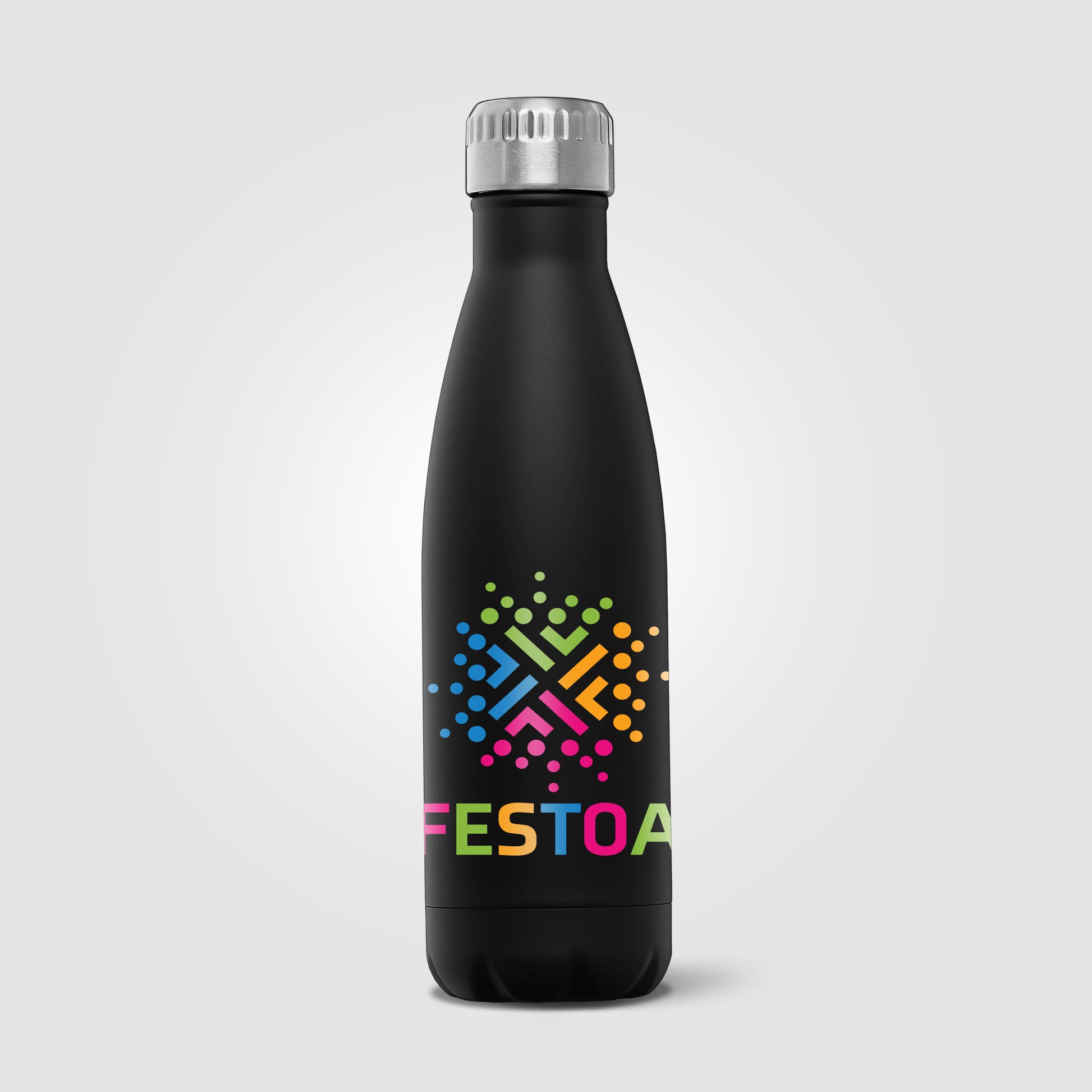 Silver (Lid) Ibiza Recycled - 22 oz. Single-Wall Stainless Water Bottle