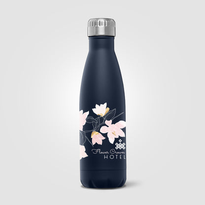 Silver (Lid) Ibiza Recycled - 22 oz. Single-Wall Stainless Water Bottle