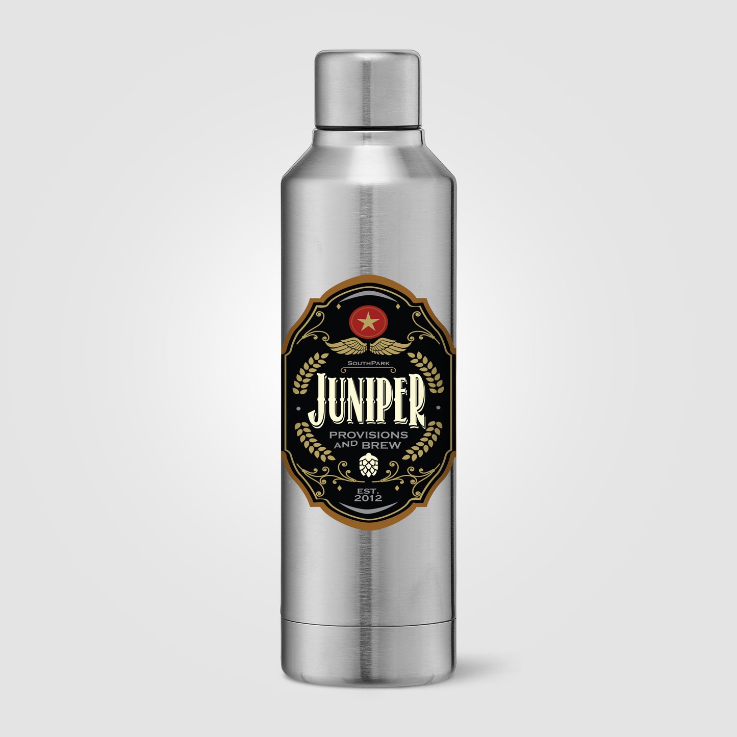 Silver (Lid) Olympus - 17 oz. Double Wall Copper-Lined Stainless Steel Bottle with Twist Lid