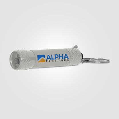 Silver (Product) Chroma Softy Monochrome Metallic - LED Flashlight with Keyring