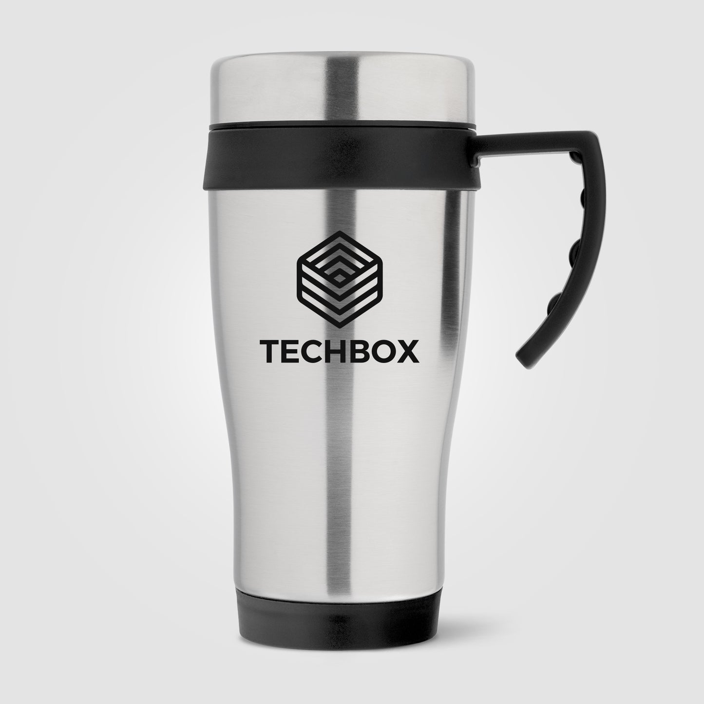 Silver (Product) Legend Plus - 16 oz. Stainless Steel Travel Mug with Handle