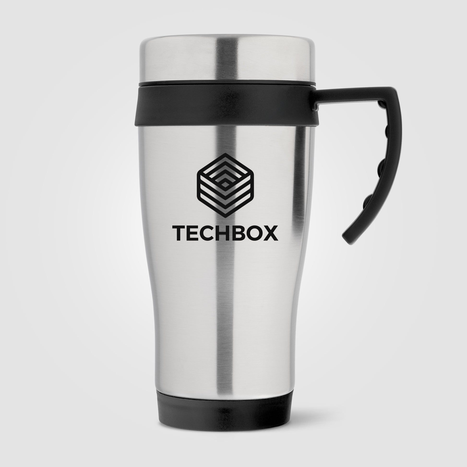 Silver (Product) Legend Plus - 16 oz. Stainless Steel Travel Mug with Handle