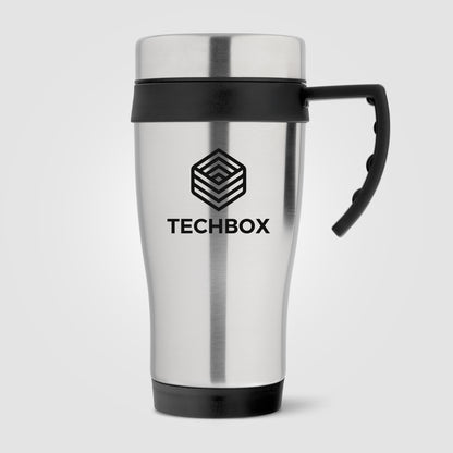 Silver (Product) Legend Plus - 16 oz. Stainless Steel Travel Mug with Handle