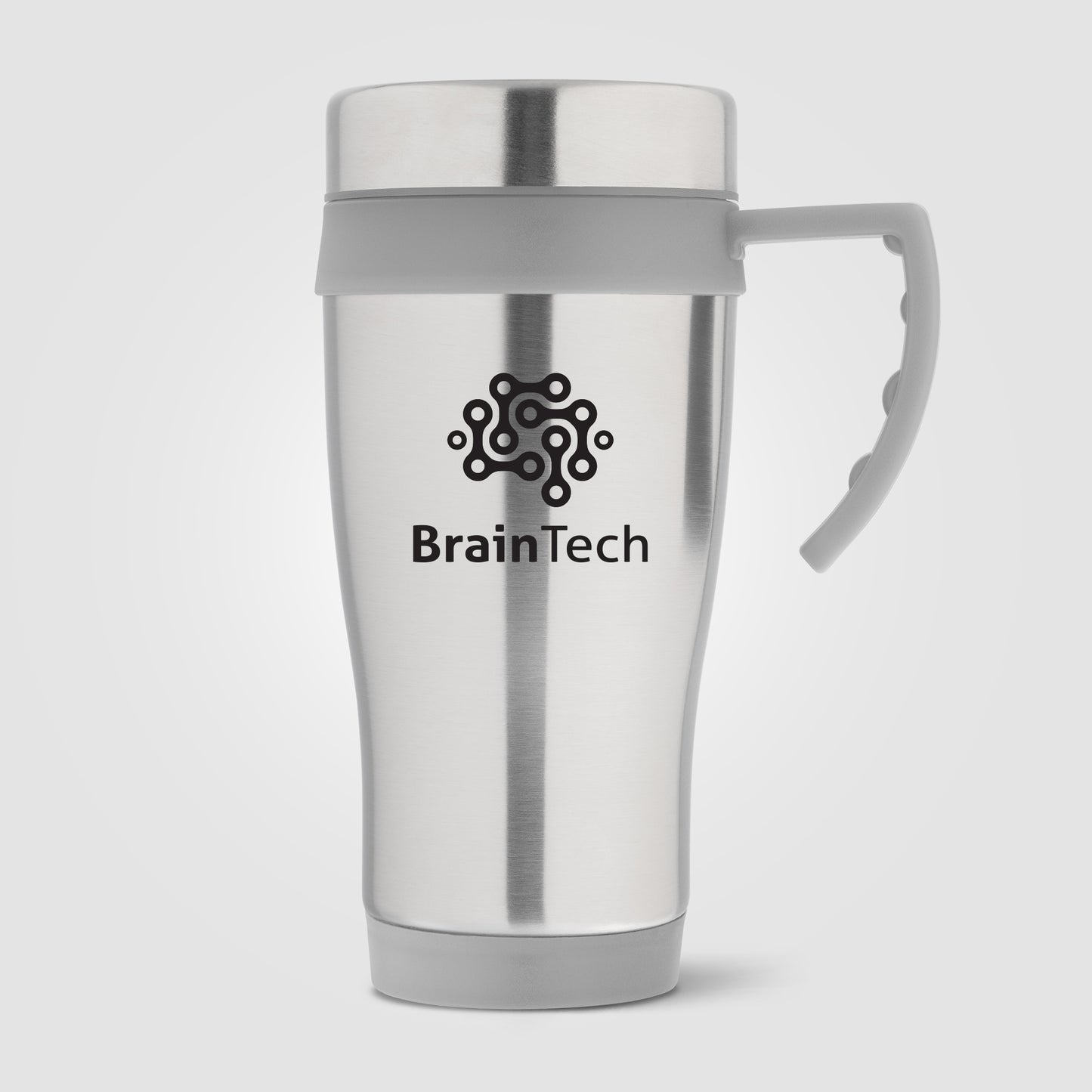 Silver (Product) Legend Plus - 16 oz. Stainless Steel Travel Mug with Handle